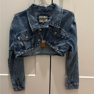 Denim Cropped Jacket